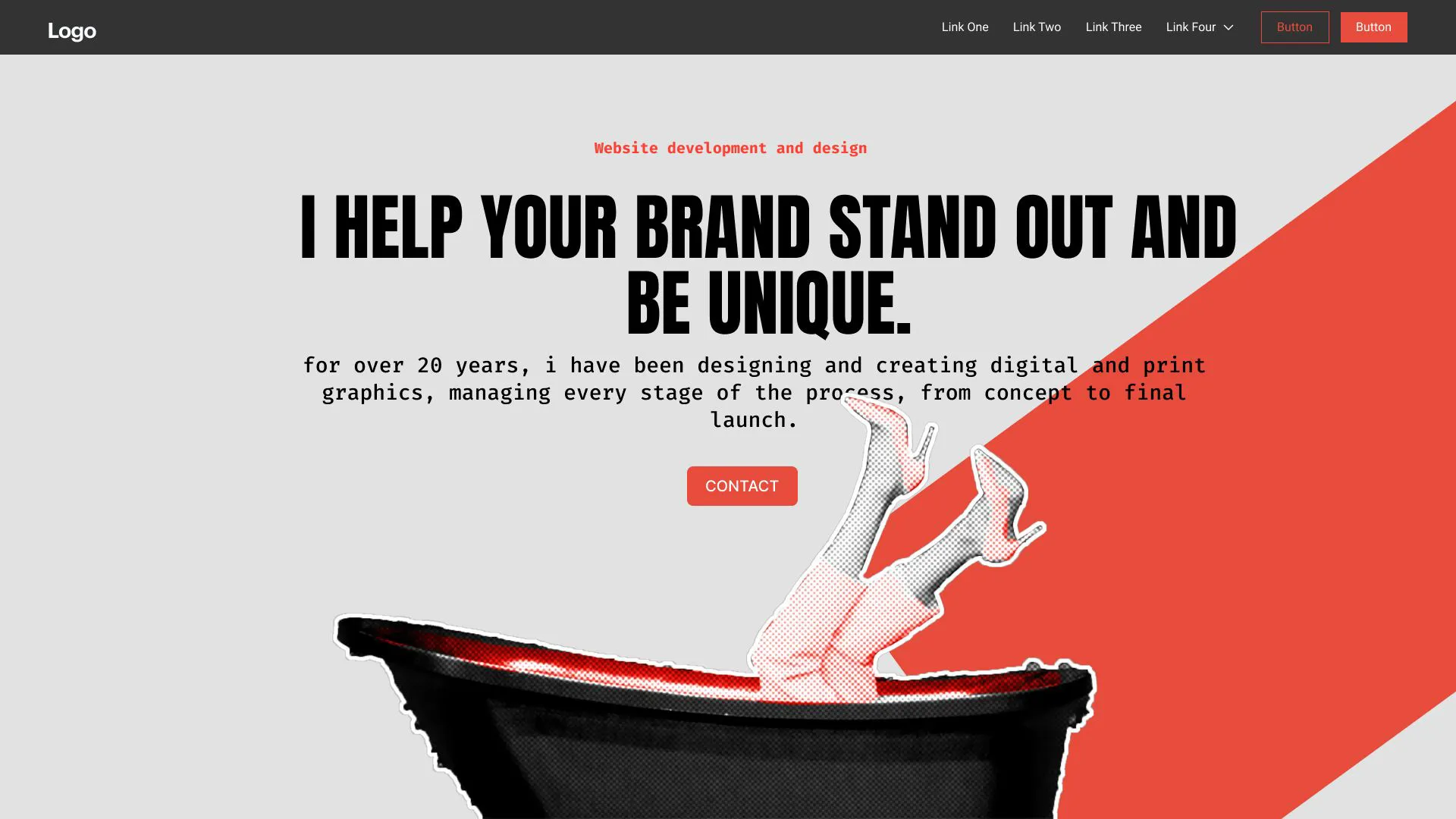 Palette Brutaliste per web design: Esplorazione del minimalismo e dell’impatto visivo